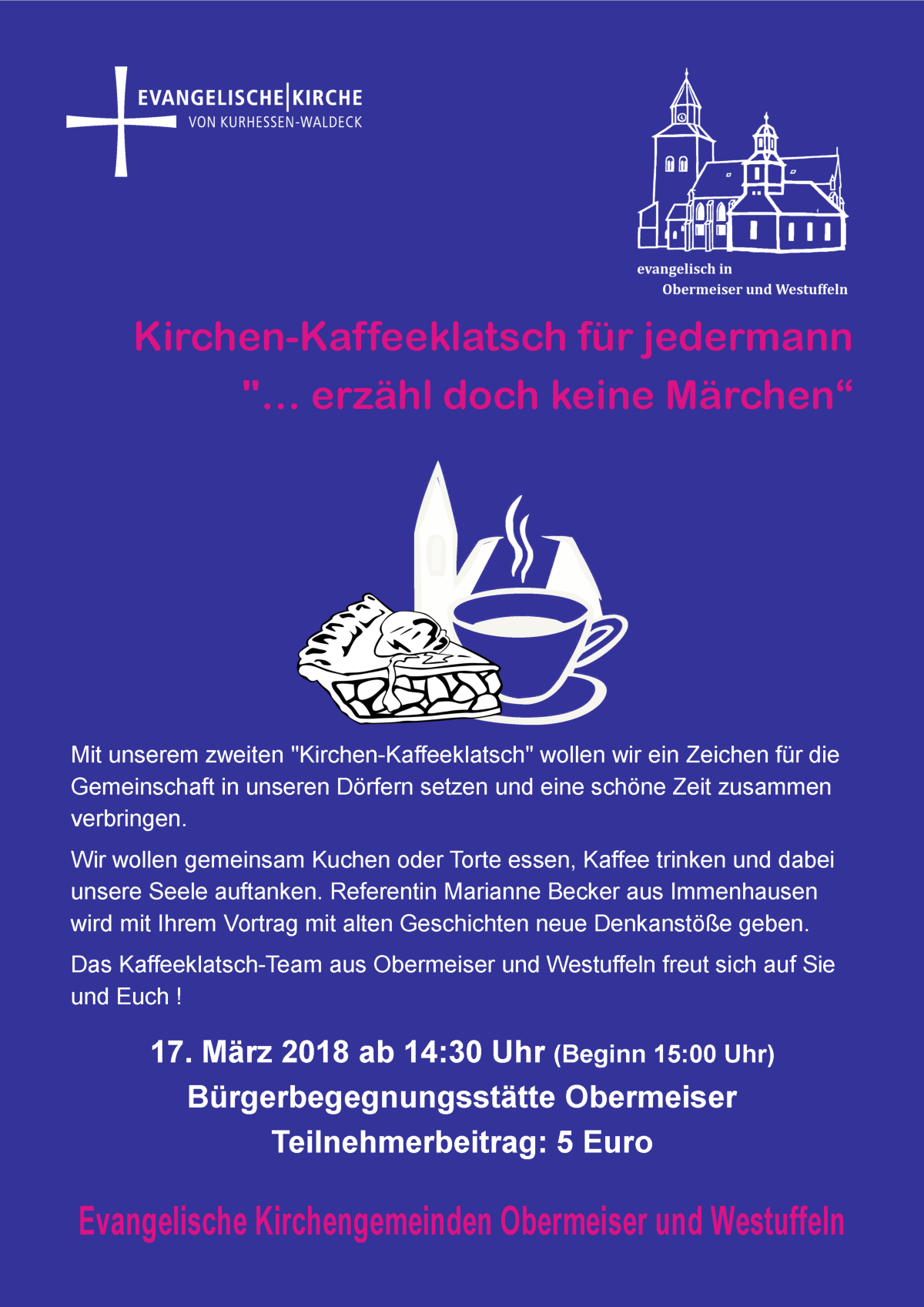 Plakat Kirchen-Kaffeeklatsch 2018