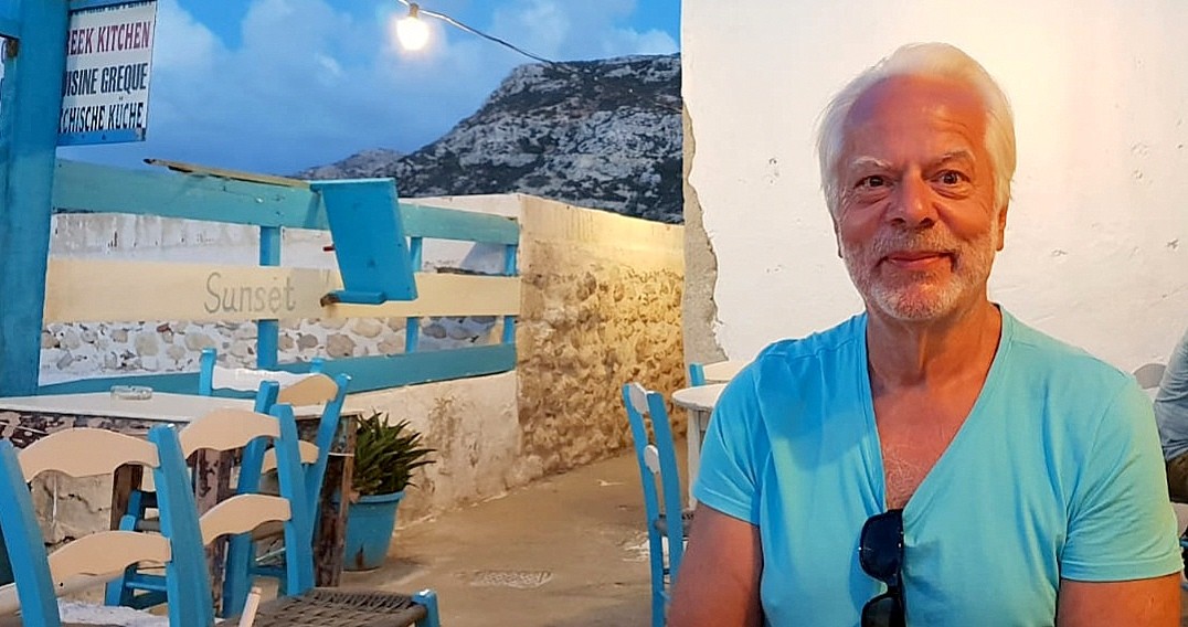 Me, Taverna Sunset, crete, 2018