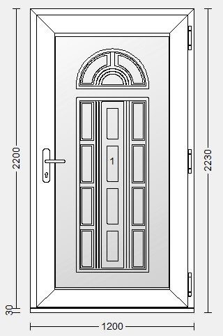 Haustüre,  Kunststoff Tür, Eingangstür