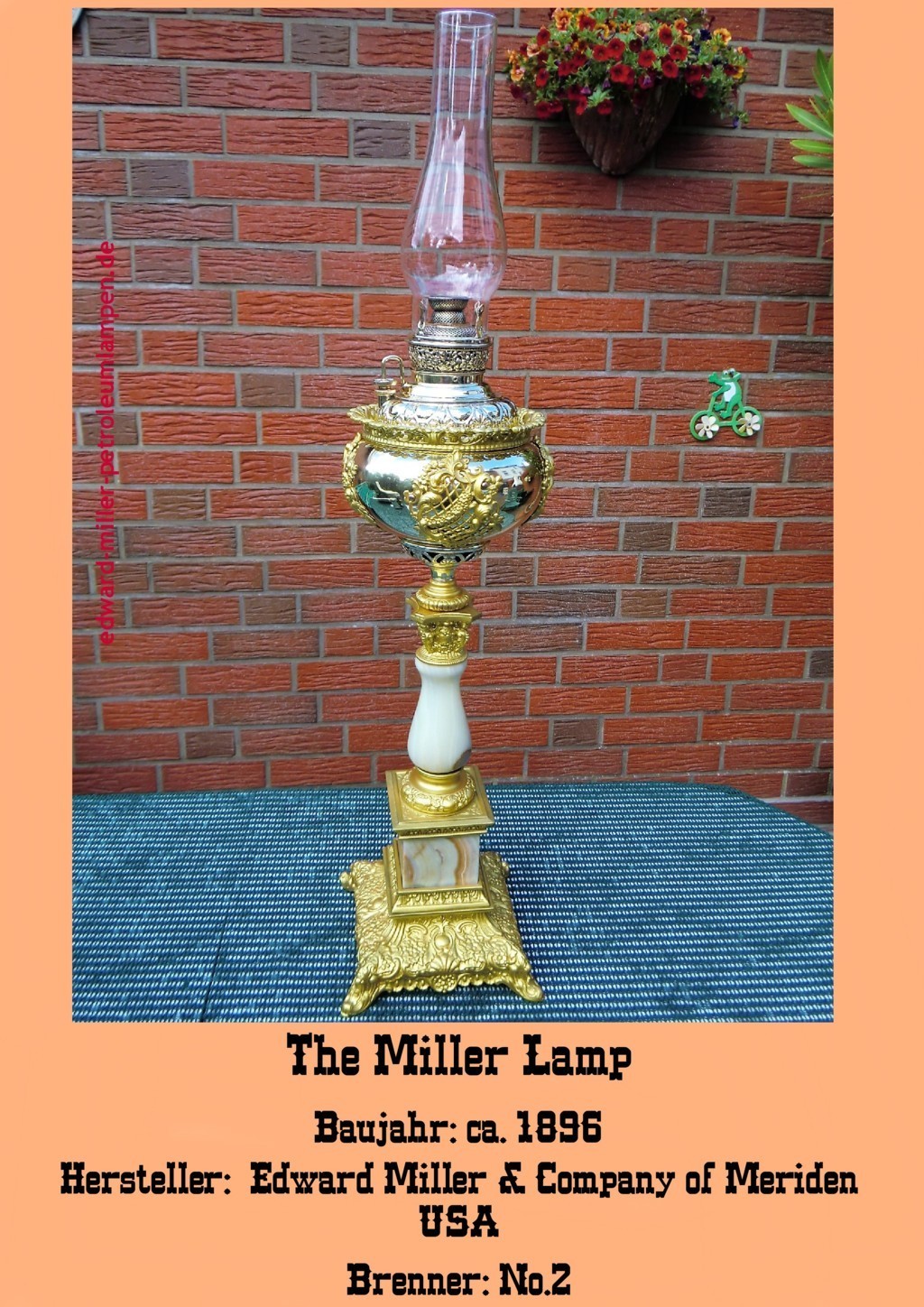 Edward Miller Kerosene Lamp