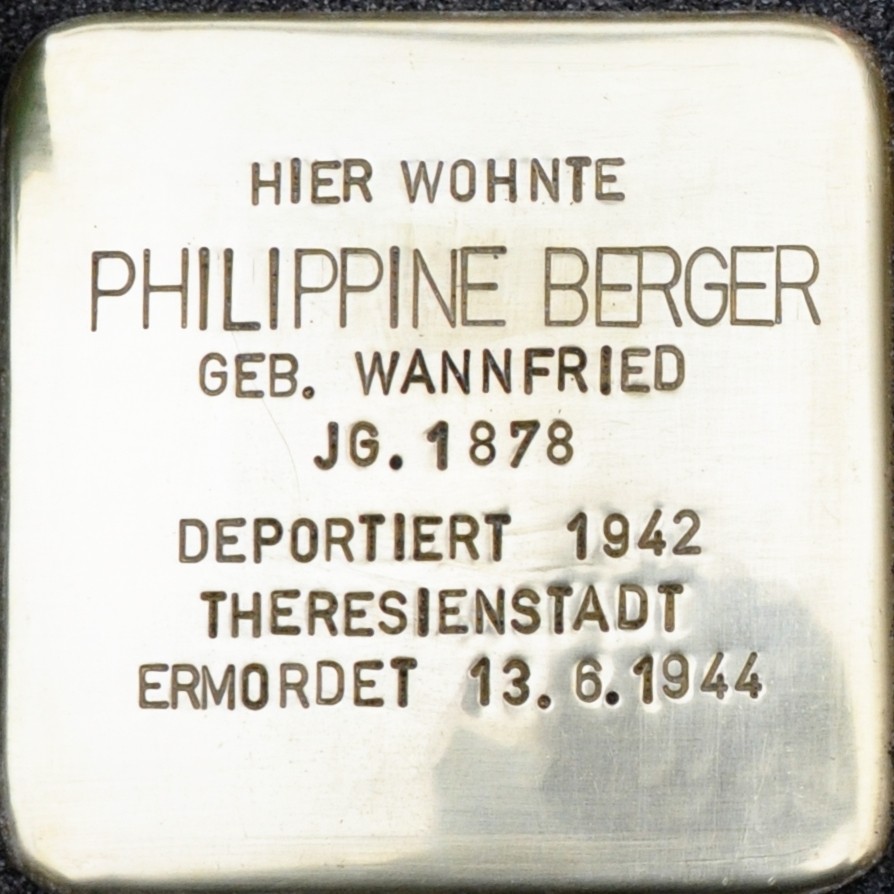 Stolperstein von: Philippine Berger