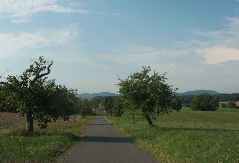 Blick auf den Thüringer Wald hinter Eisenach
