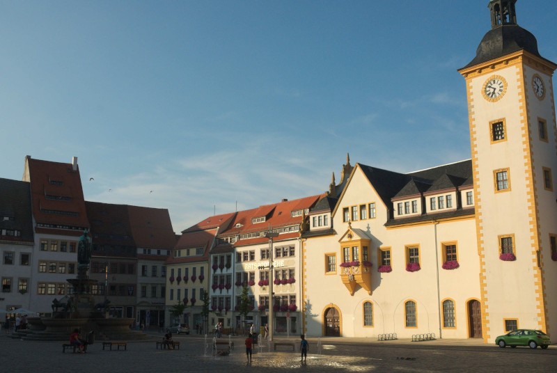 Rathaus von Freiberg im Erzgebirge
