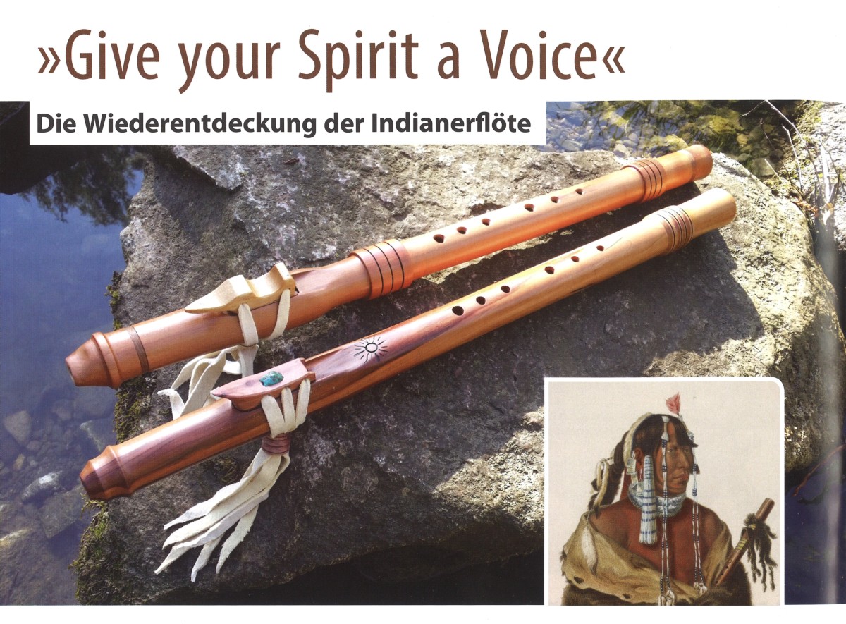 Indianerflöte - indianische Flöte - Meditationsflöte - Siyotanka aus  Deutschland