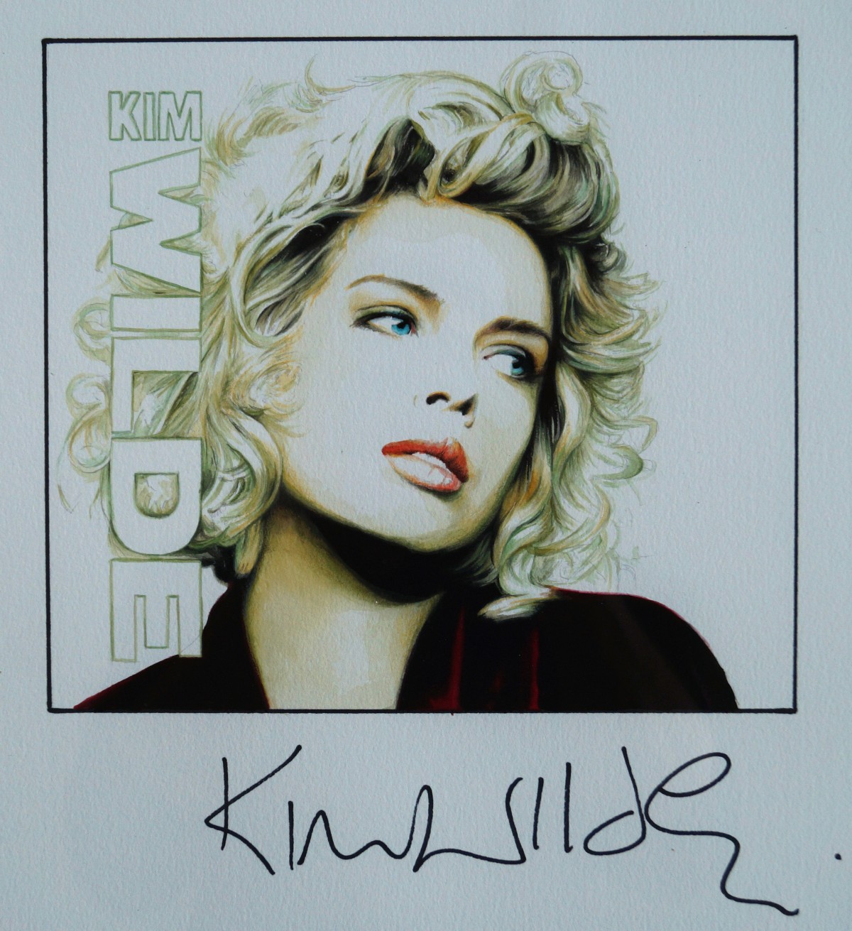 Kim Wilde signedportraits jole stamenkovic