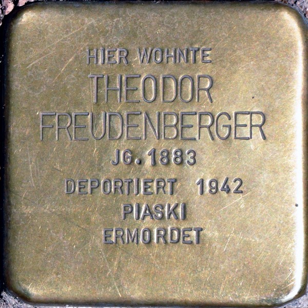 Stolperstein von: Theodor Freudenberger