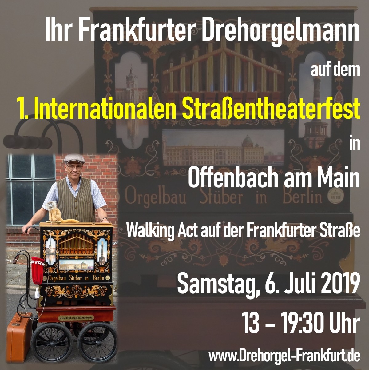 Frankfurt Drehorgel Strassentheaterfest Offenbach