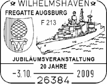 Fregatte Augsburg und Stadtwappen Augsburg