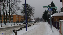 Basdorf, Dimitroffstr. im Winter