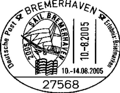 SAIL BREMERHAVEN im Logo SSS Gorch Fock
