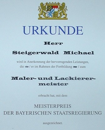 Meisterpreis der Bayerischen Staatsregierung