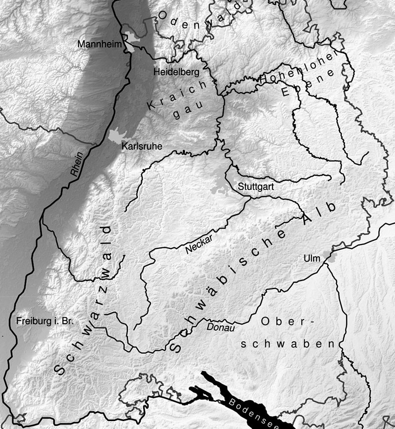 Karte BaWü