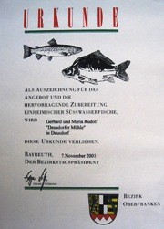 Fischgaststätten-Auszeichnung Oberfranken