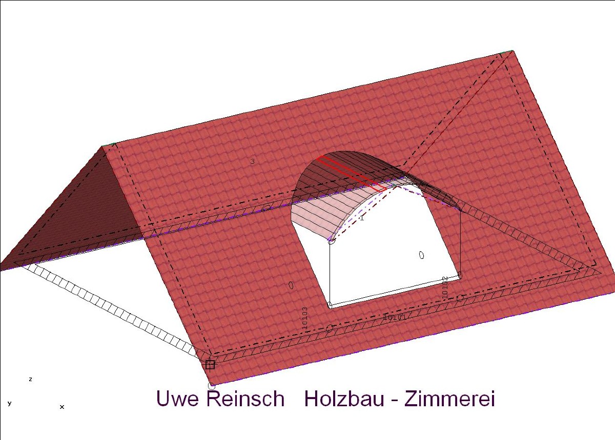 Tonnen-gaube,Holzbau-Zimmerei,Oldenburg