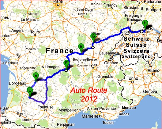 auto route Aquitaine