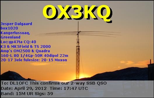 OX3KQ Grönland.