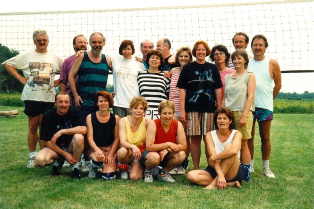 Volleyballer im Jahr 1990