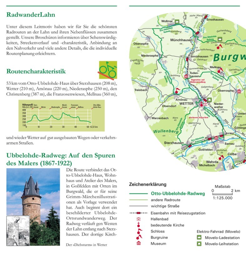 Faltblatt Ubbelohde-Radweg