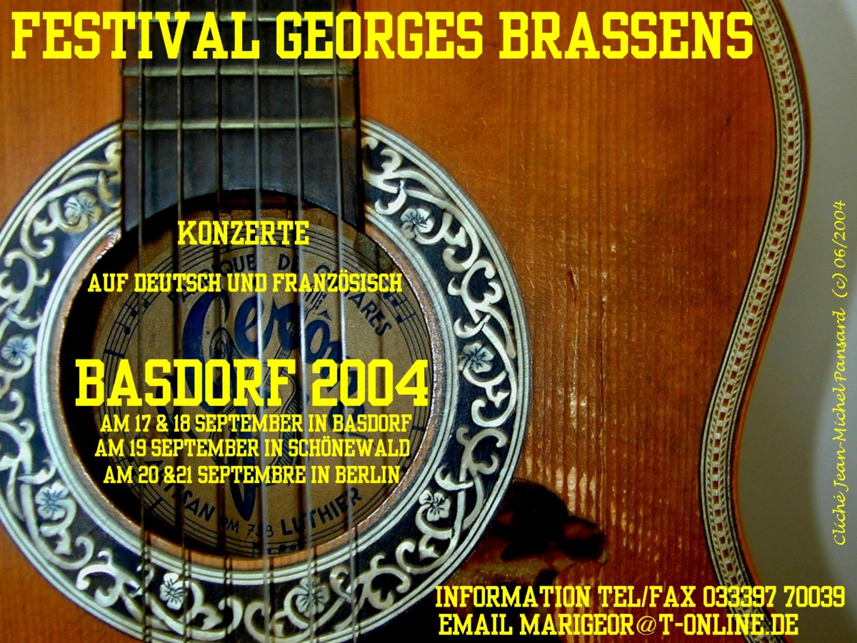 Festival Georges Brassens in Basdorf 2004