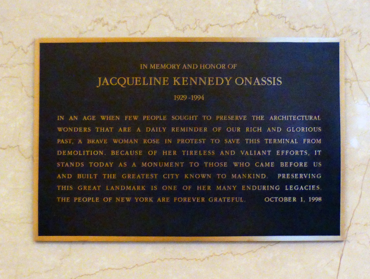 Grand Central Terminal, Jackie Kennedy Onassis