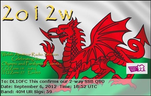 2O12W Wales.