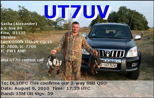 UT7UV Ukraine.