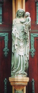 Heilig-Kreuz-Münster Madonna am Westportal