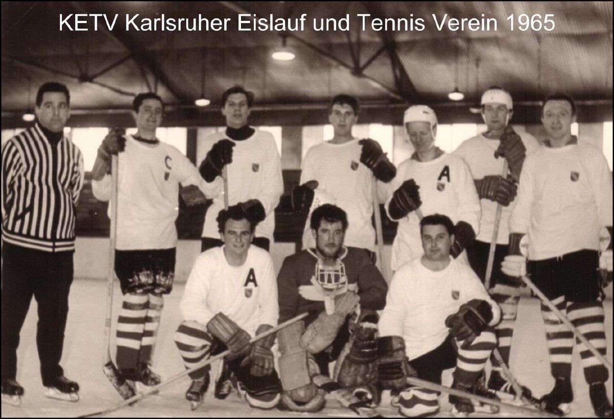 als Eishockey-Torwart / KETV Karlsruhe 1964-19666