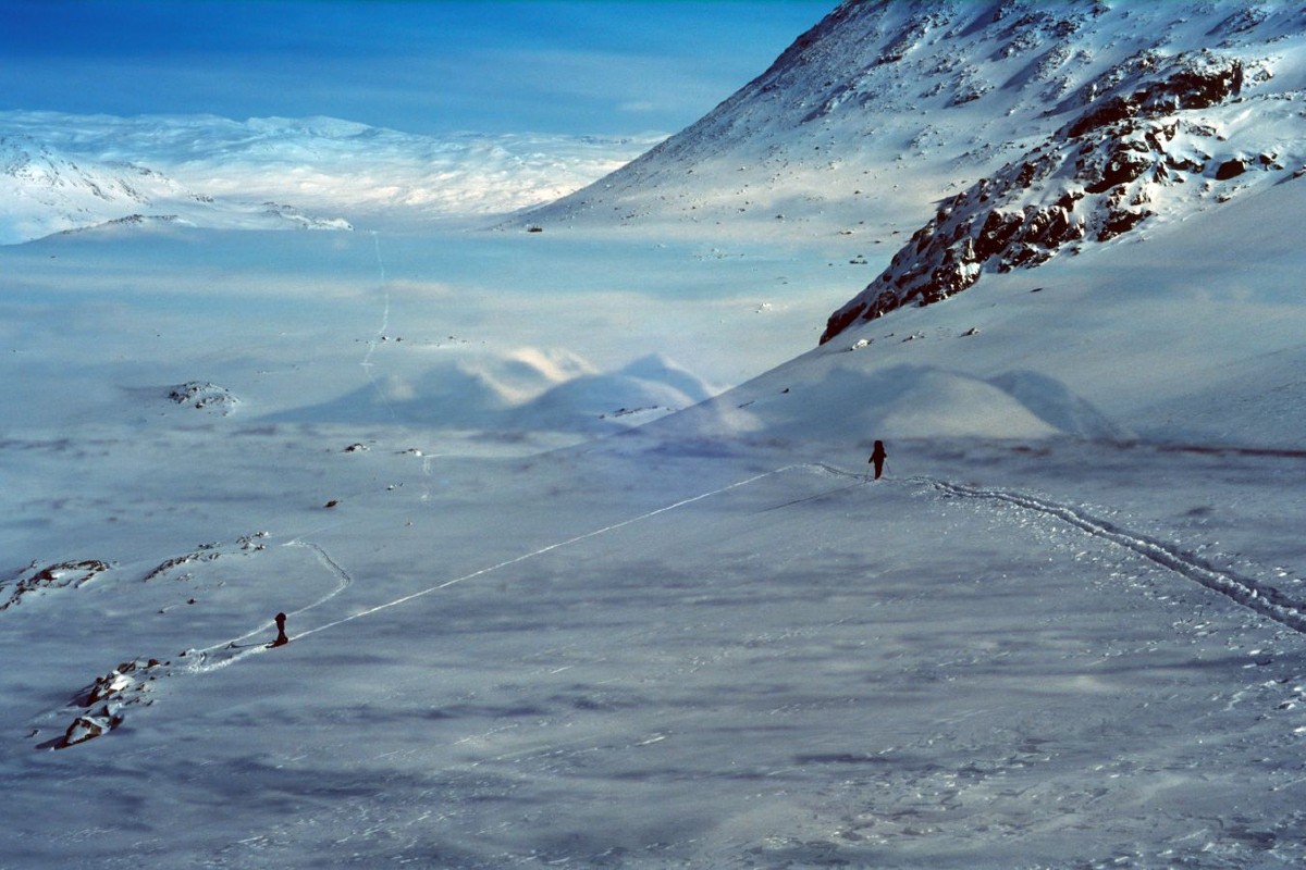 Čaihnavagge Sápmi Norwegen Skitour gruda