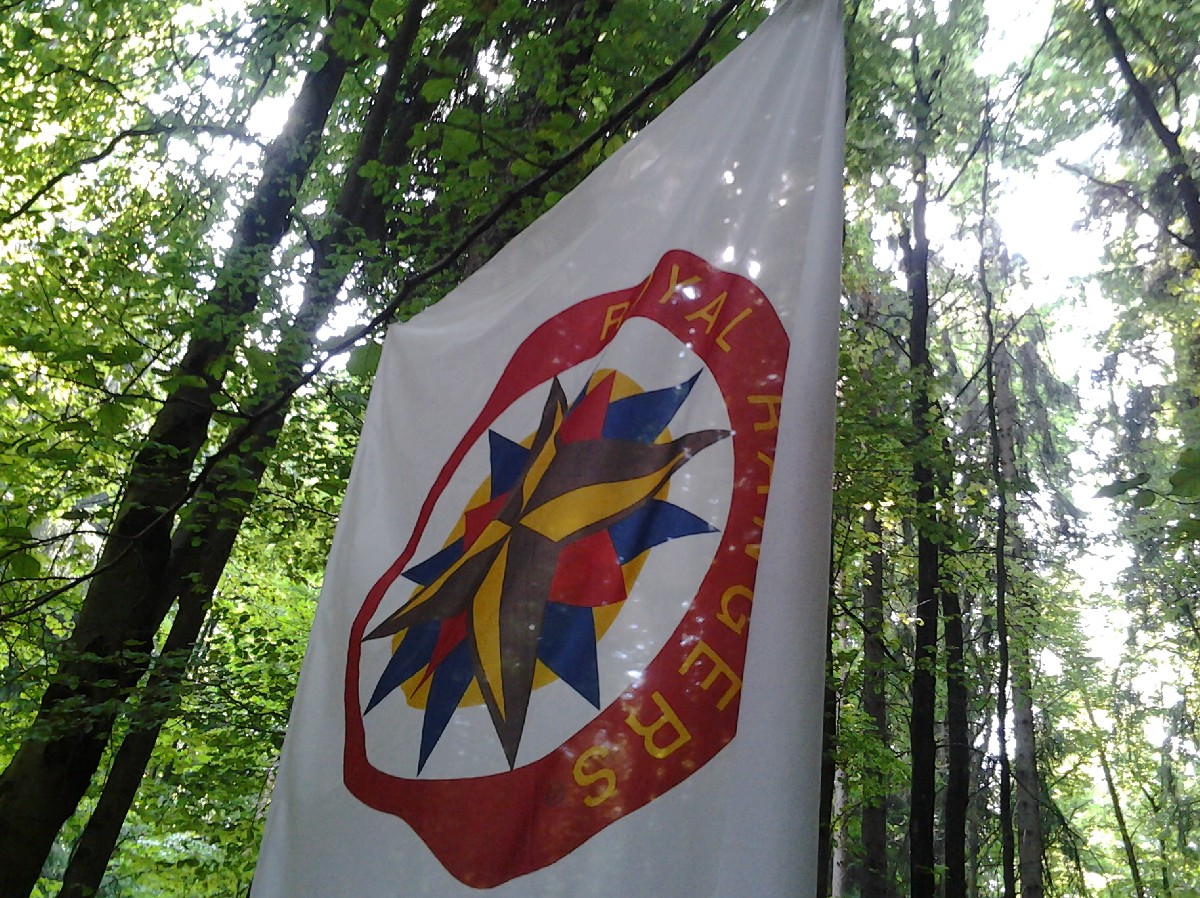 Rangerfahne auf einem Hajk