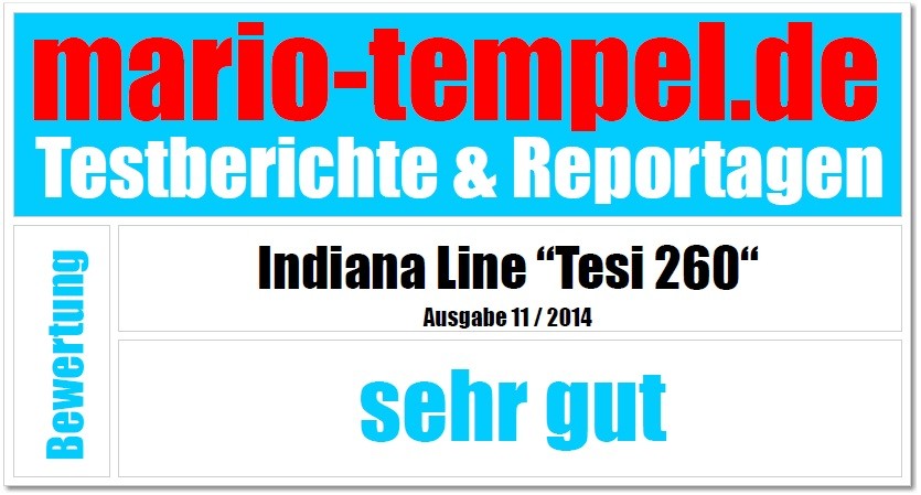 Testbericht indiana line Tesi 260