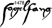 Schreibweise Fogelsang im Jahre 1478
