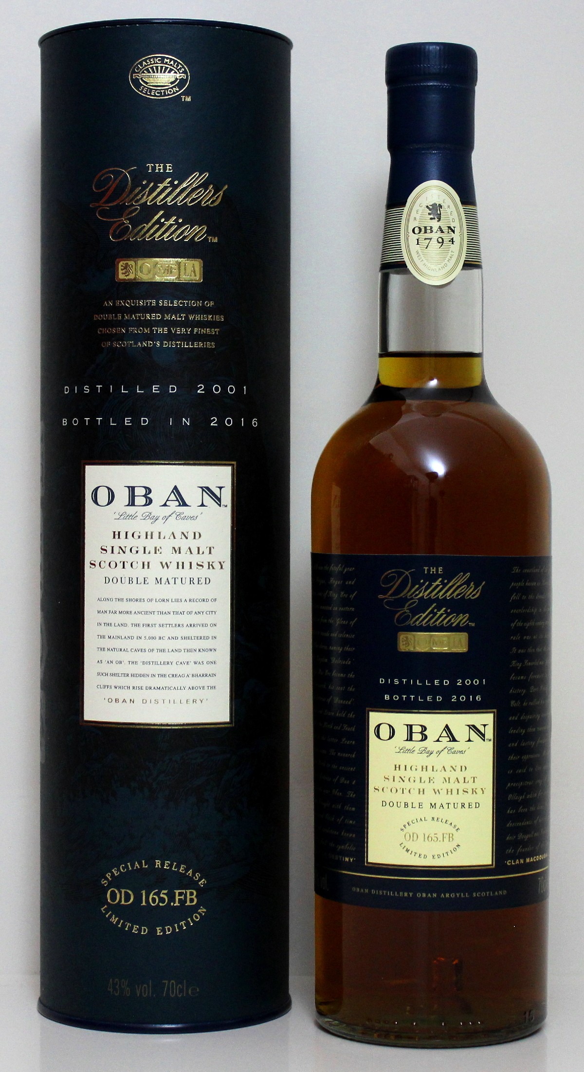 Oban Distiller's Edtion 2001/ 2016 43%Vol. 0,7l