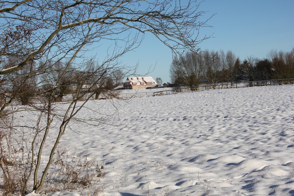 Winterimpressionen vom Landhaus Fünfseen in Rogeez