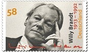 Briefmarke Willy Brandt