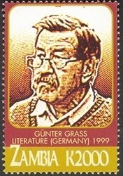 Briefmarke Zambia Günter Grass