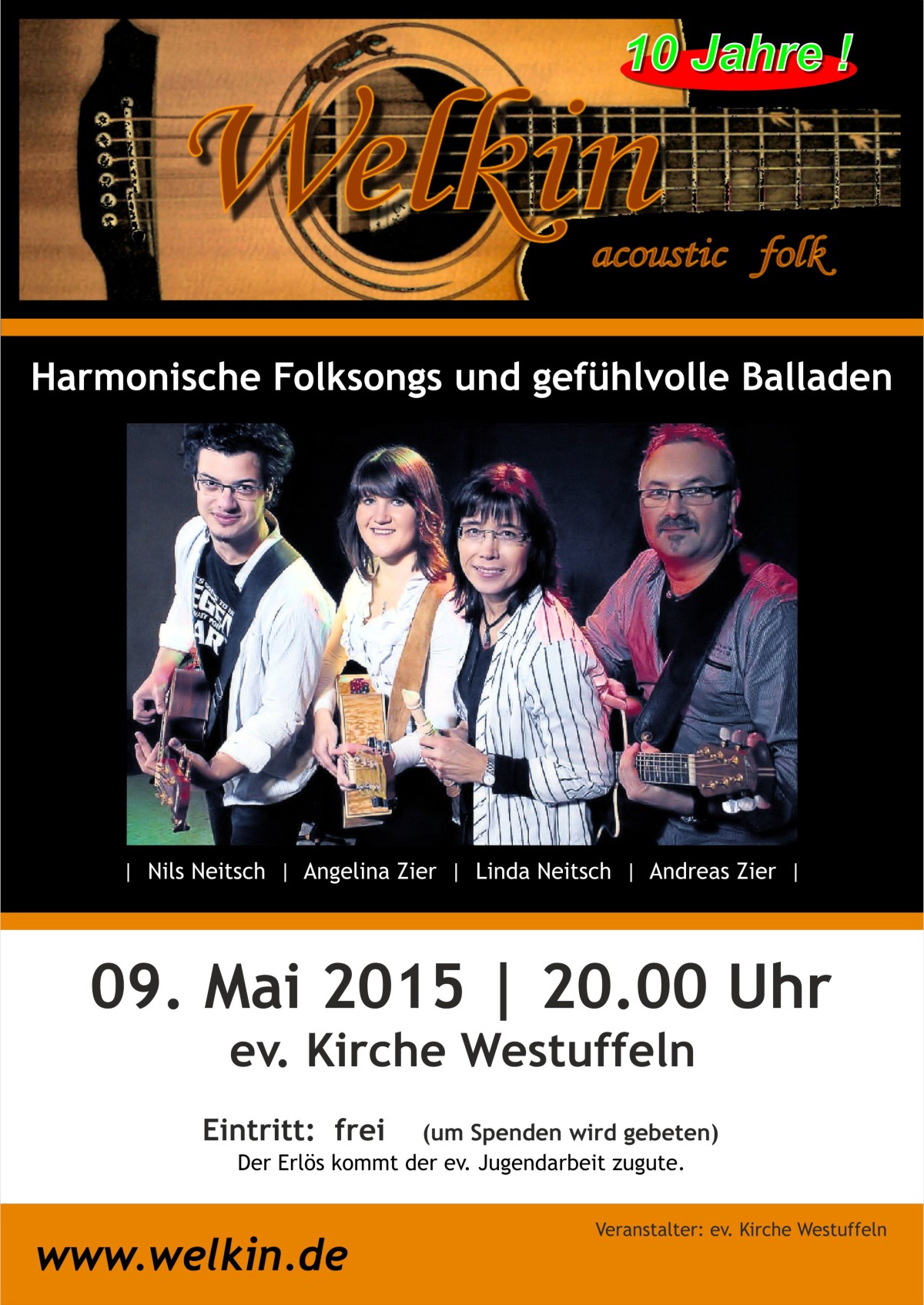 Plakat Welkin-Konzert 2015