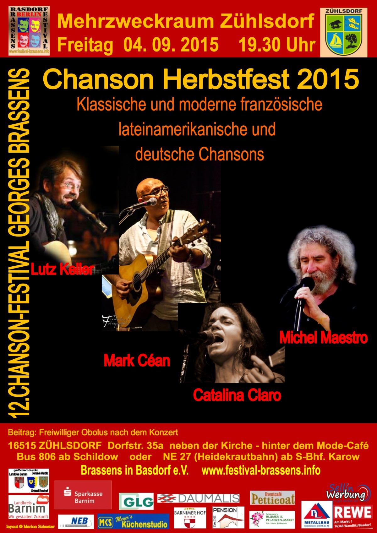 Chansonfestival Brassens in Zühlsdorf