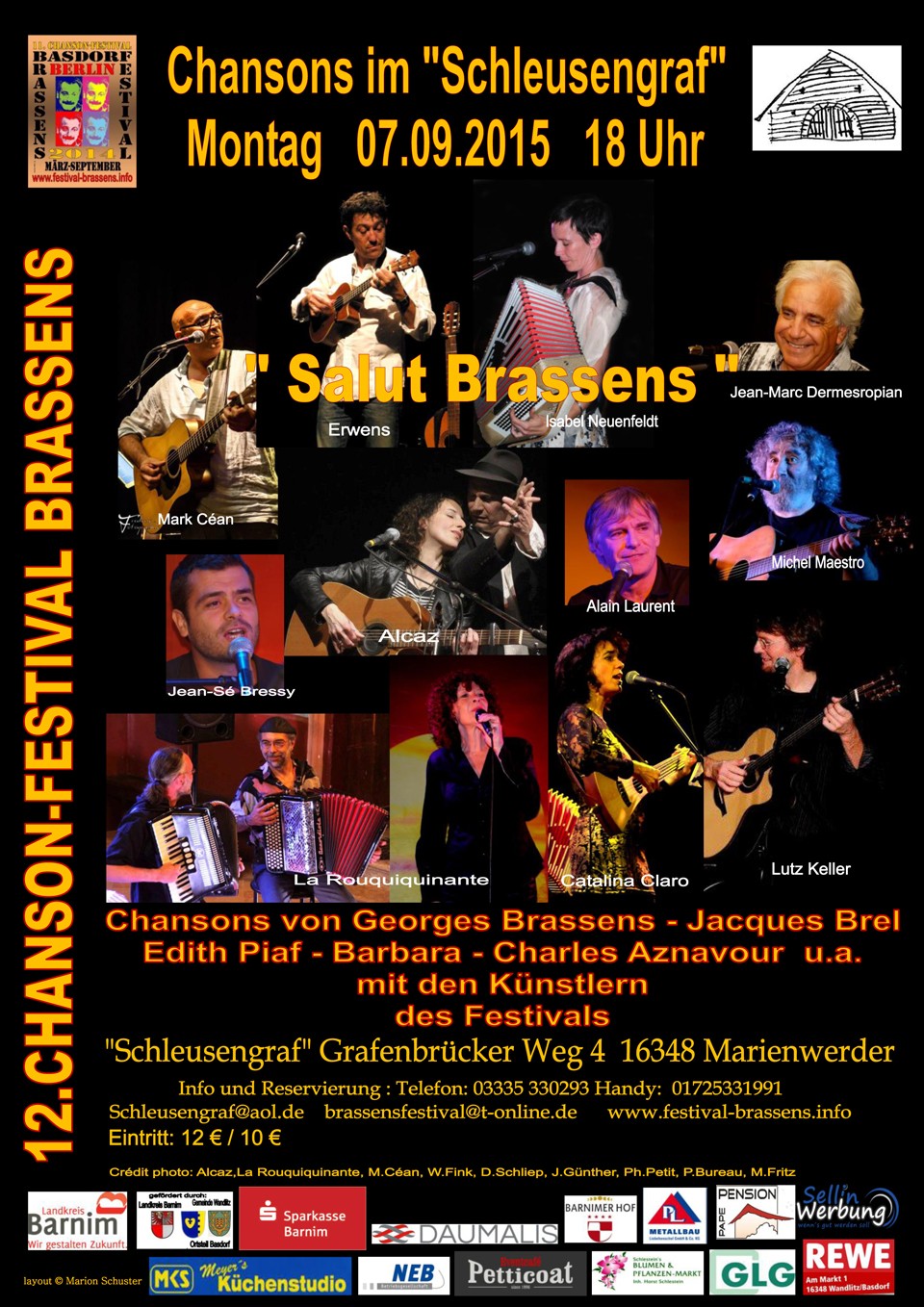Schleusengraf Konzertort im Festival Brassens