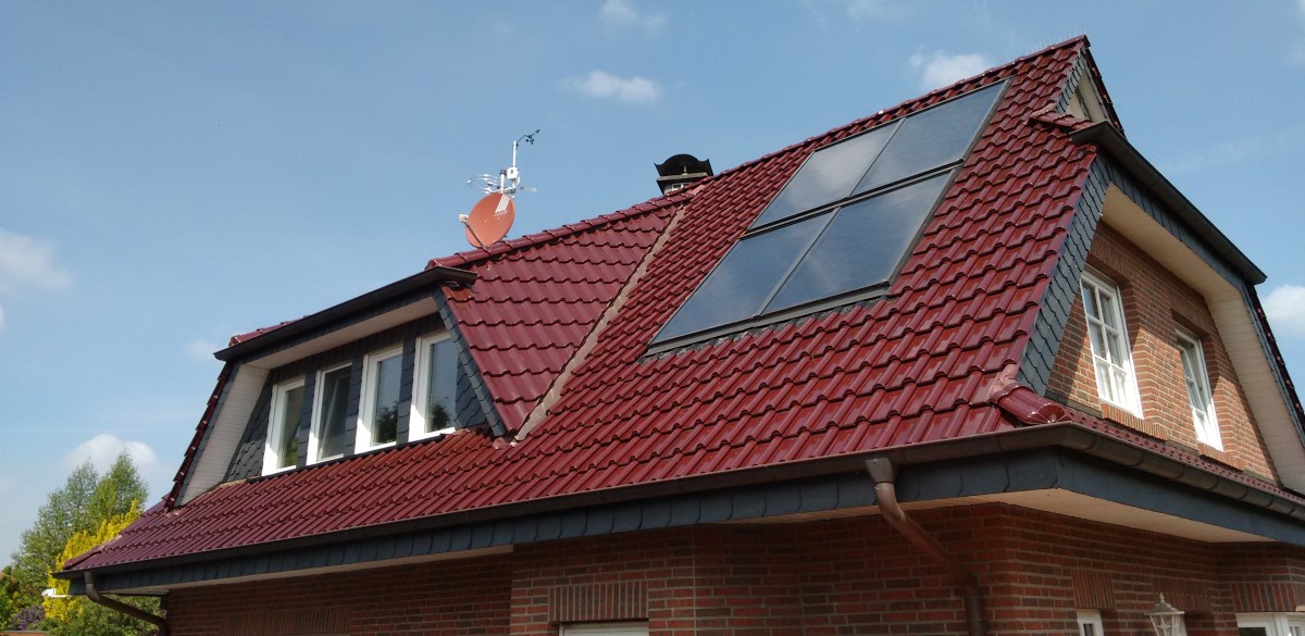 Solar Dach mit Wetterstation