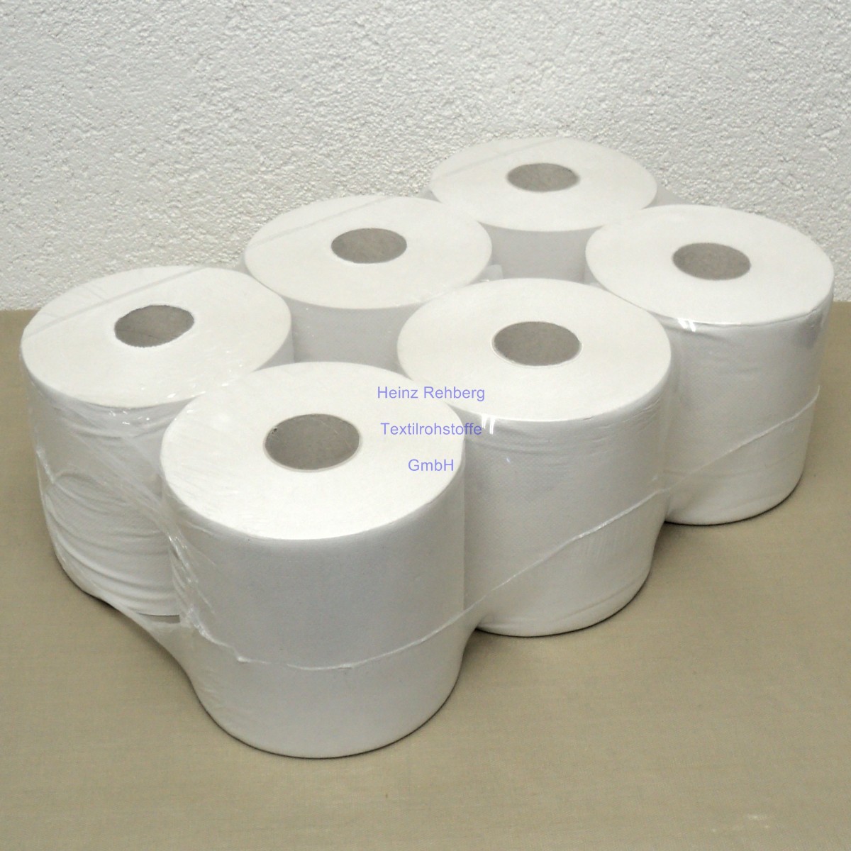 Wischtuchrolle rohweiss Tissue-Recycling-Mix Rollenbreite 20 cm 190 m Rollen-Ø 19 cm 1-lagig 30 g/m² Innenabzug  Spiral-Hülse Ø