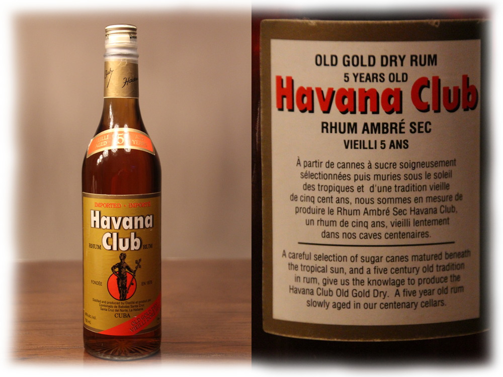 Havana Club Old Gold Dry / Aged 5 / Oro / Especial / Ritual