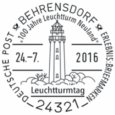 Leuchtturm Neuland in Behrensdorf Orientierungsfeuer bis 1996, seitdem Warnfeuer der Deutschen Marine