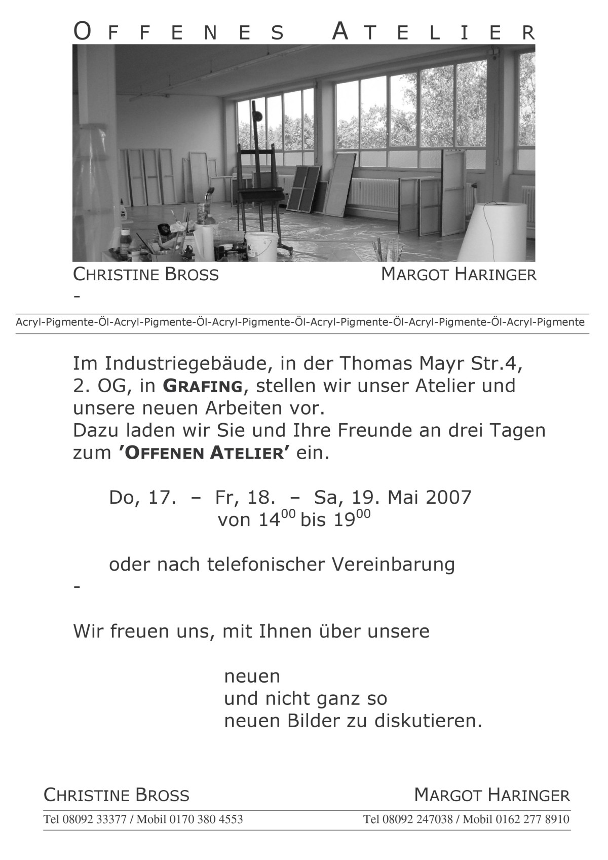 2007 Grafing Offenes Atelier
