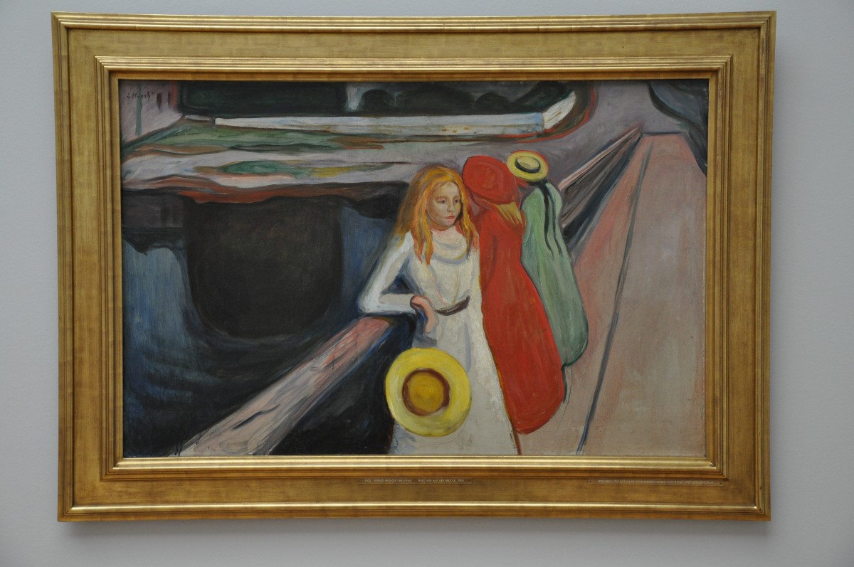 Edvard Munch: "Mädchen auf der Brücke"