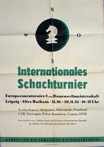Plakat Leipzig 1954