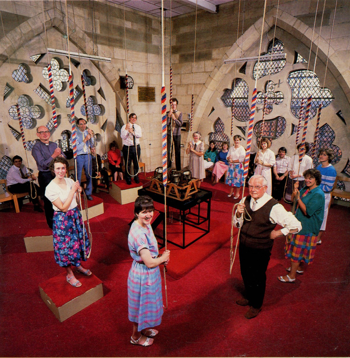 Change-Ringing in der Glockenstube der „Cathedral Church of St Peter“ von York, Foto: GAK