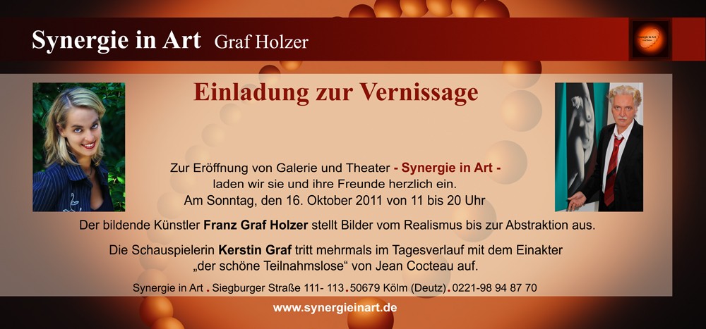 Eröffnung Synergie in Art Graf Holzer 16.10. 2011