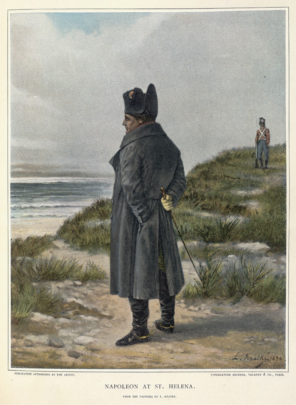 Wehmütiger Blick beim Abendläuten? Napoleon auf St. Helena, William Milligan Sloane, New York, 1896.