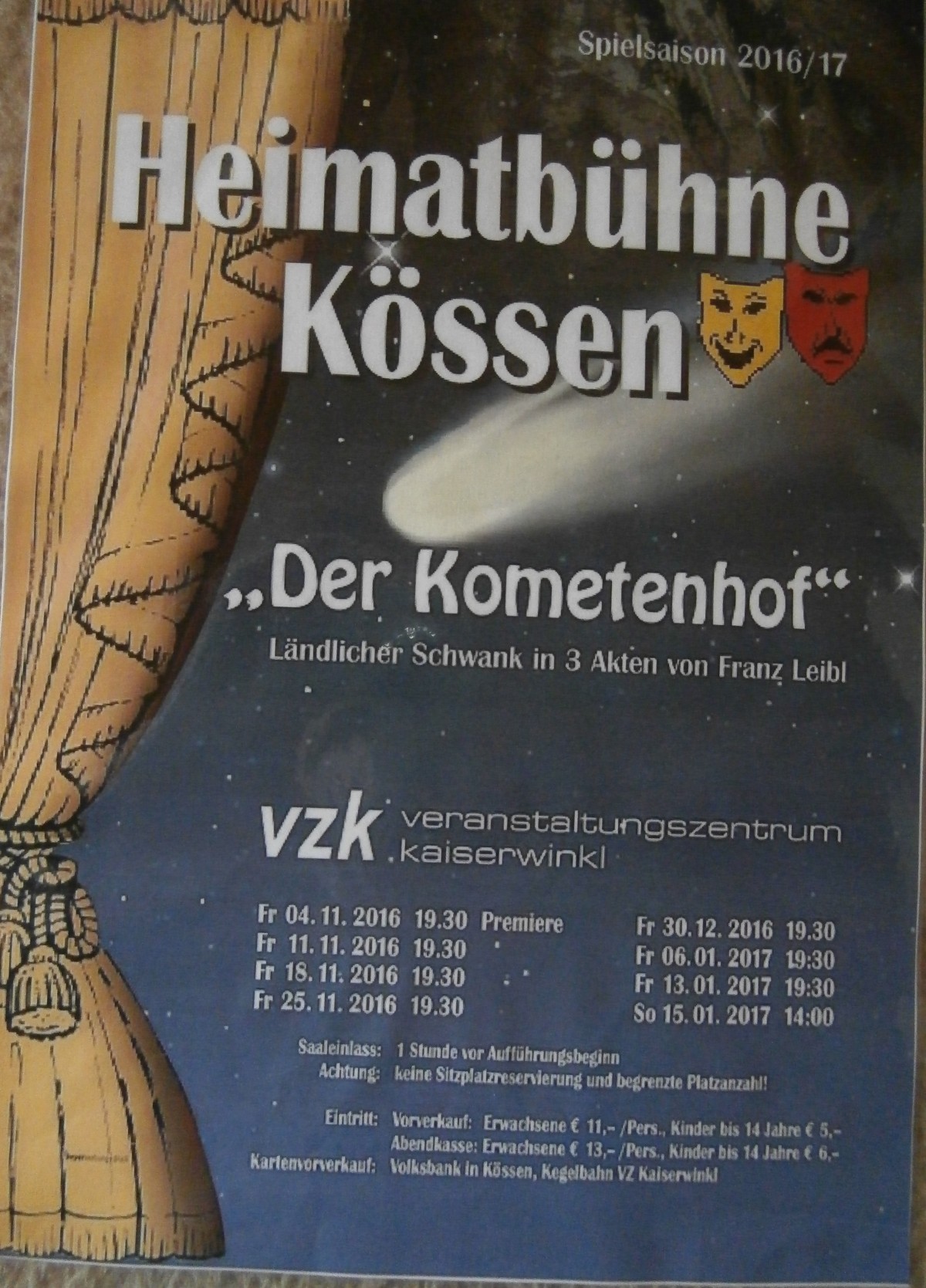 Theaterplakat Kössen